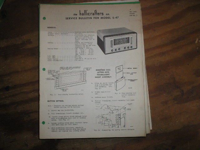 S-47 Receiver Run-2 Service Manual